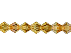 Citrine AB 3mm Bicone Bead - Thunder Polish Glass Crystal