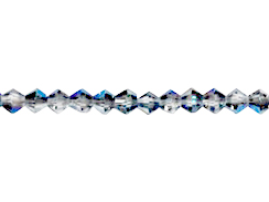 Celestial Blue 3mm Bicone Bead - Thunder Polish Glass Crystal