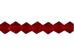 Dark Red 4mm Bicone Bead - Thunder Polish Glass Crystal