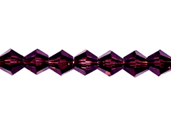 Garnet 4mm Bicone Bead - Thunder Polish Glass Crystal