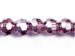 Amethyst AB 4mm Round Bead - Thunder Polish Glass Crystal