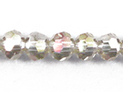 Champagne Silver AB 4mm Round Bead - Thunder Polish Glass Crystal