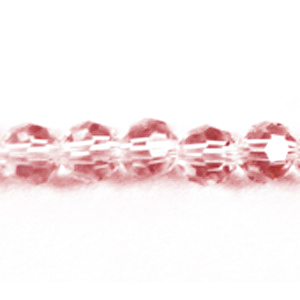 Rosaline 6mm Round Bead - Thunder Polish Glass Crystal