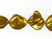 Nugget Glass Bead Strand - Gold