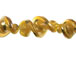 Fancy 27mmLampwork Twist Bead - Gold