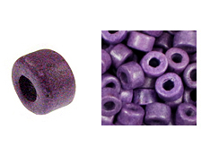 Purple (new) - 6x4mm Greek Ceramic Beads