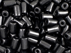 Black - 10x6mm Greek Ceramic Tubes