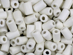 White - 10x6mm Greek Ceramic Tubes