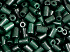 Green - 10x6mm Greek Ceramic Tubes