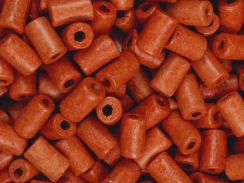 Orange - 10x6mm Greek Ceramic Tube