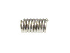 1000 - Stopper Spring for 2mm Cord  Nickel Plated