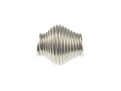1000 - 5.5mm Coiled Bead  Nickel Plated