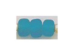 6mm Light Turquoise (Translucent) Matt/Frosted Crow  Beads