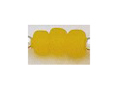 9mm Yellow (Translucent) Matt/Frosted Crow  Beads
