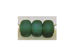 9mm Teal (Translucent) Matt/Frosted Crow  Beads
