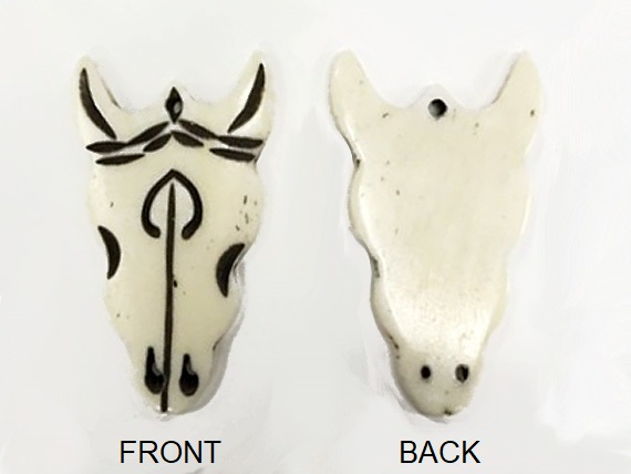 2" Cattle Skull Head Longhorn Bone Pendant