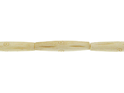 Cream Carved Bone Bead Strand