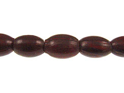 Large Oval Red Horn Bead Strand