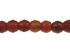 Small Oval Amber Horn Bead Strand