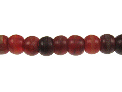 6mm Round Red Horn Bead Strand
