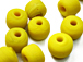 6mm Opaque Yellow Crow Beads