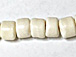 9x6mm Handcut Ivory Natural Bone Bead Strand