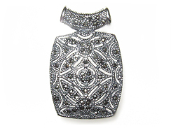 Sterling Silver Marcasite "Fancy Pend with Slide"