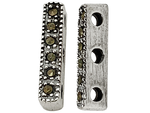 Sterling Silver Marcasite beads