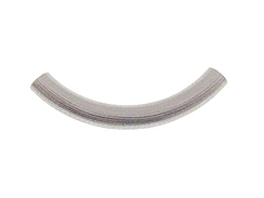 Sterling Silver 5x37mm Medium Design Curved Tubes