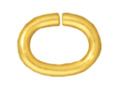 100 - TierraCast JUMP RING 6x5mm Oval Gold Plated