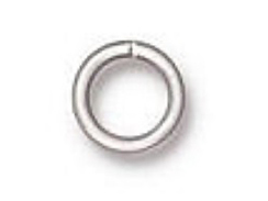 100 - TierraCast JUMP RING 7.4mm 19 Gauge Round Silver Plated