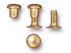 20 - TierraCast Pewter Rivet Set Bright Gold Plated