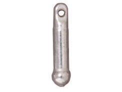 10 - TierraCast Pewter Bead Bar 0.5 inch, Bright Rhodium Plated