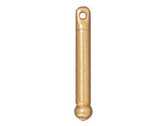 10 - TierraCast Pewter Bead Bar 0.75 inch, Bright Gold Plated