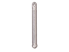 10 - TierraCast Pewter Bead Bar 1 inch, Bright Rhodium Plated