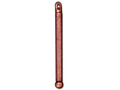 10 - TierraCast Pewter Bead Bar 1.25 inch, Antique Copper Plated