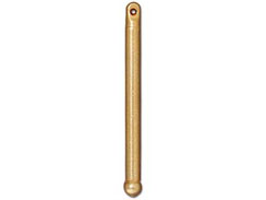 10 - TierraCast Pewter Bead Bar 1.25 inch, Bright Gold Plated