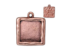5 - TierraCast Pewter Antique Copper Plated Abstract Large Square Frame 