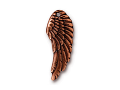 5 - TierraCast Pewter DROP Wing, Antique Copper Plated 