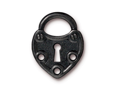 5 - TierraCast Pewter LINK Lock, Black Finish