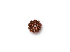 20 - TierraCast Pewter BEAD CAP Tiffany Antique Copper Plated