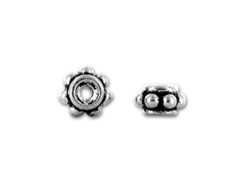 25 - TierraCast Antique Silver 5mm Beaded Spacer