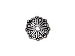 20 - TierraCast Pewter BEAD Oasis , Antique Silver Plated