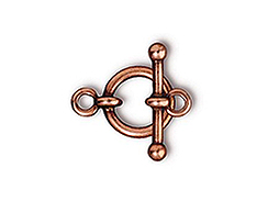 10 - TierraCast Pewter CLASP  1/2 inch Anna Antiqued Copper Plated