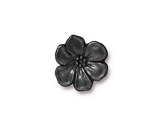 10 - TierraCast Pewter Button Apple Blossom Black Finish