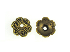 Gold Plated Pewter Bead Cap 