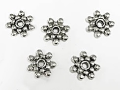 Daisy Pewter Spacer Bead