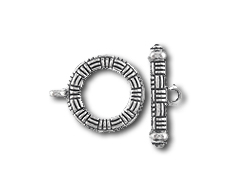 Round Pewter Toggle Clasp