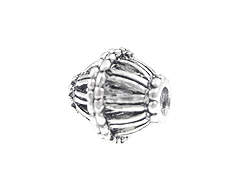 Antique Silver Plated Pewter Bead
