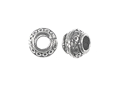 Large Hole Pewter Spacer Bead